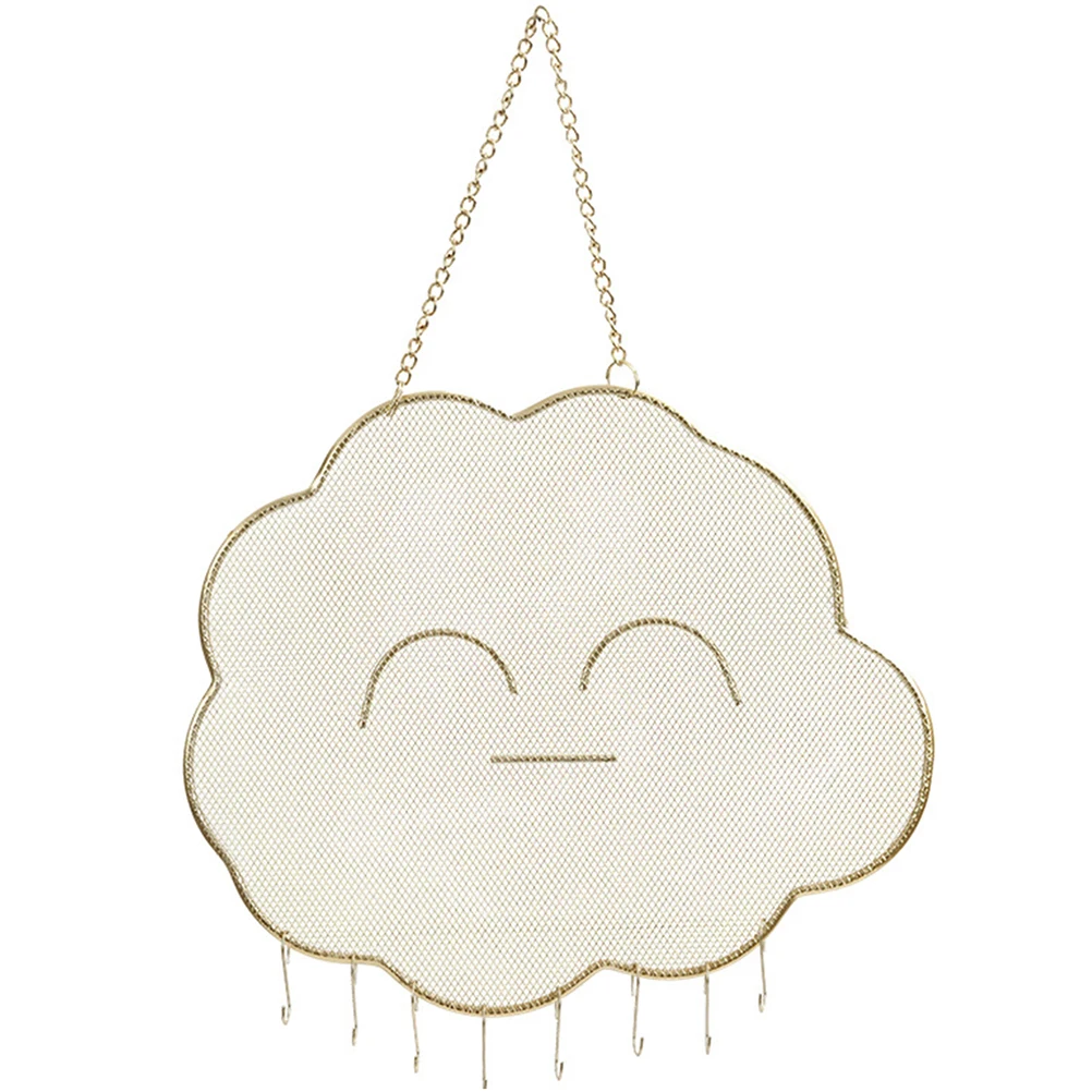 

Metal Cloud Earring Holder Jewelry ganizer Dangling Display St Portable Hook Bracelets Rings Storage Solution