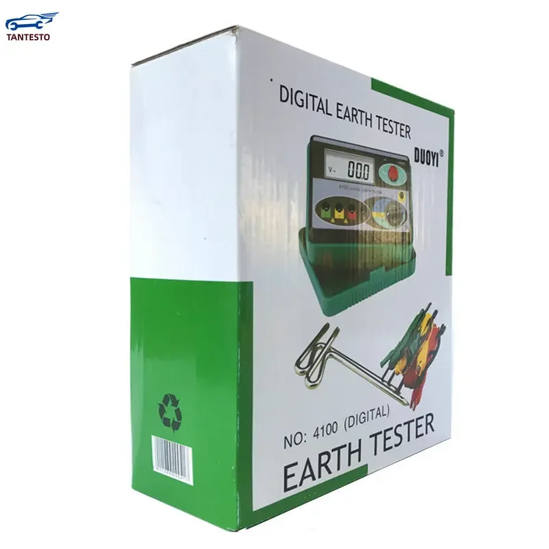 2023 Resistance Tester DY4100 Digital Earth  Ground  Instrument Megohmmeter 0-2000 Ohm Higher Accuracy Meter