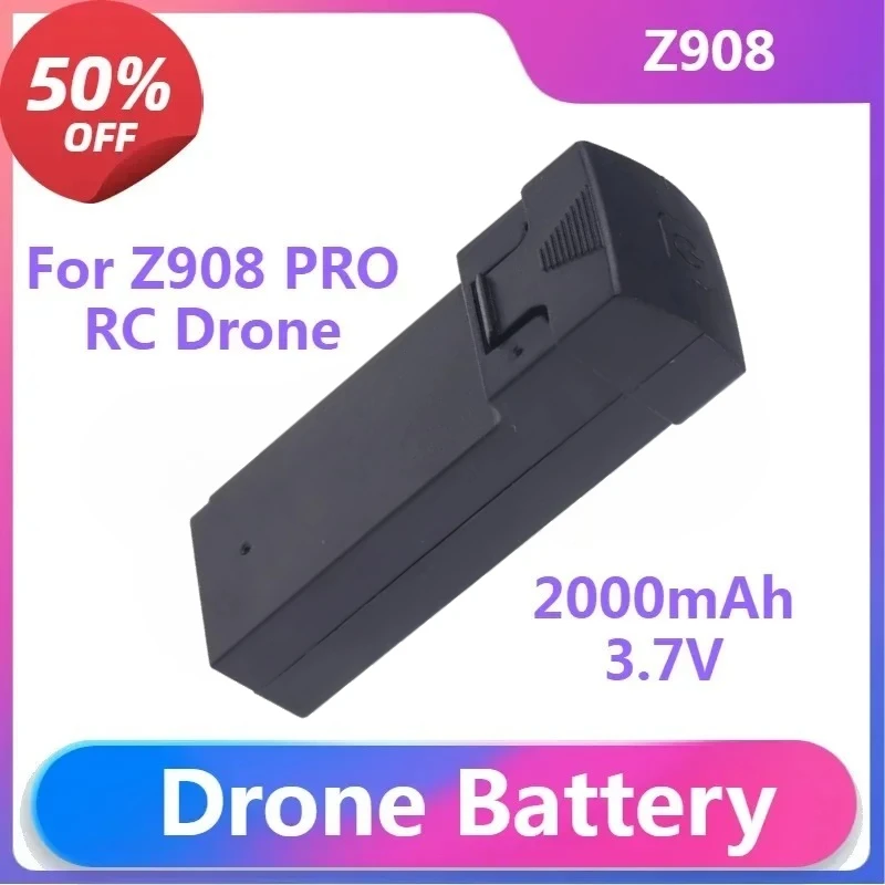 

Z908 Battery for Z908 PRO RC Drone Spare Parts 3.7V 2000MAh Lipo Drone Battery