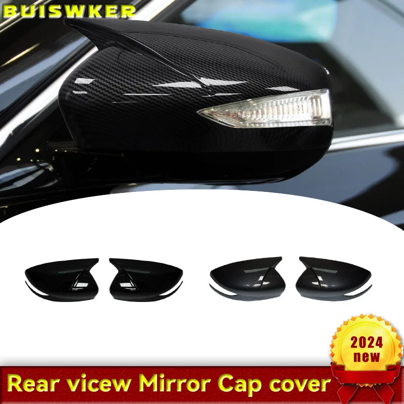 

For Nissan Sylphy Sentra 2016-2019 Back Mirror Covers Reversing Mirror Case Cover ABS 2PCS Paste Side Mirror Covers