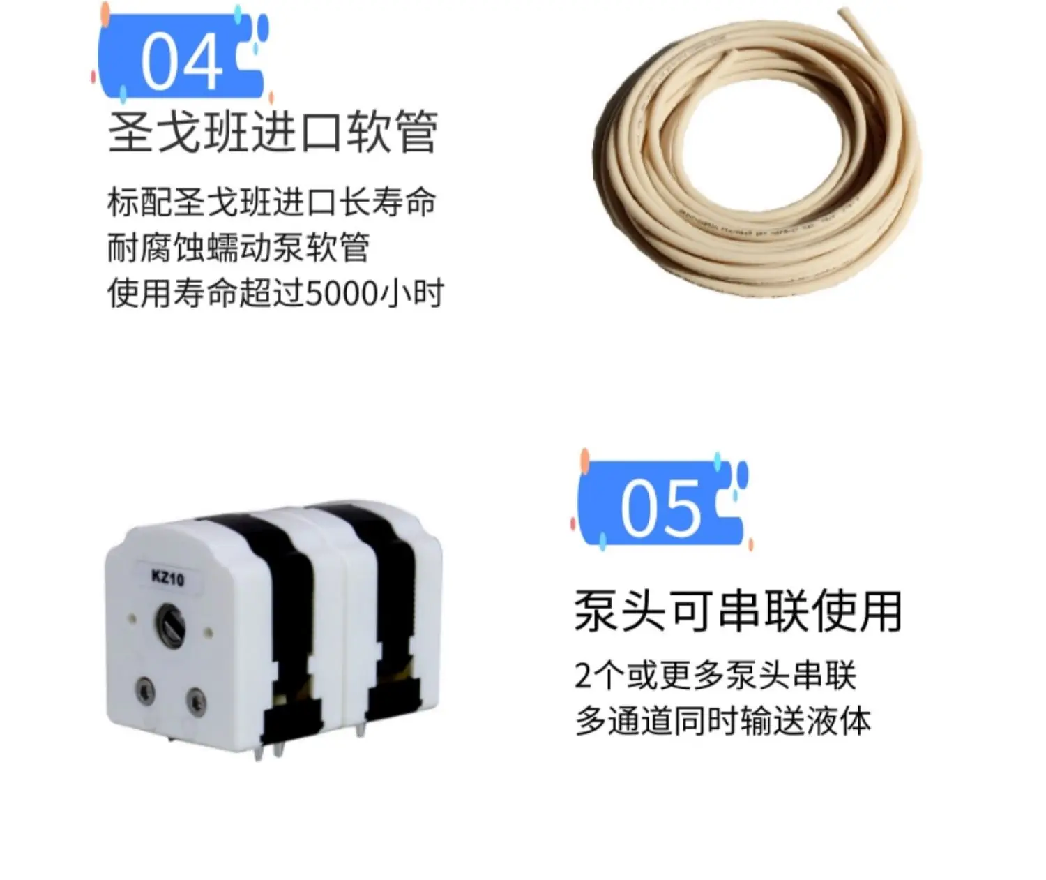 Peristaltic pump head, micro multi-channel roller phase compensation high precision miniature