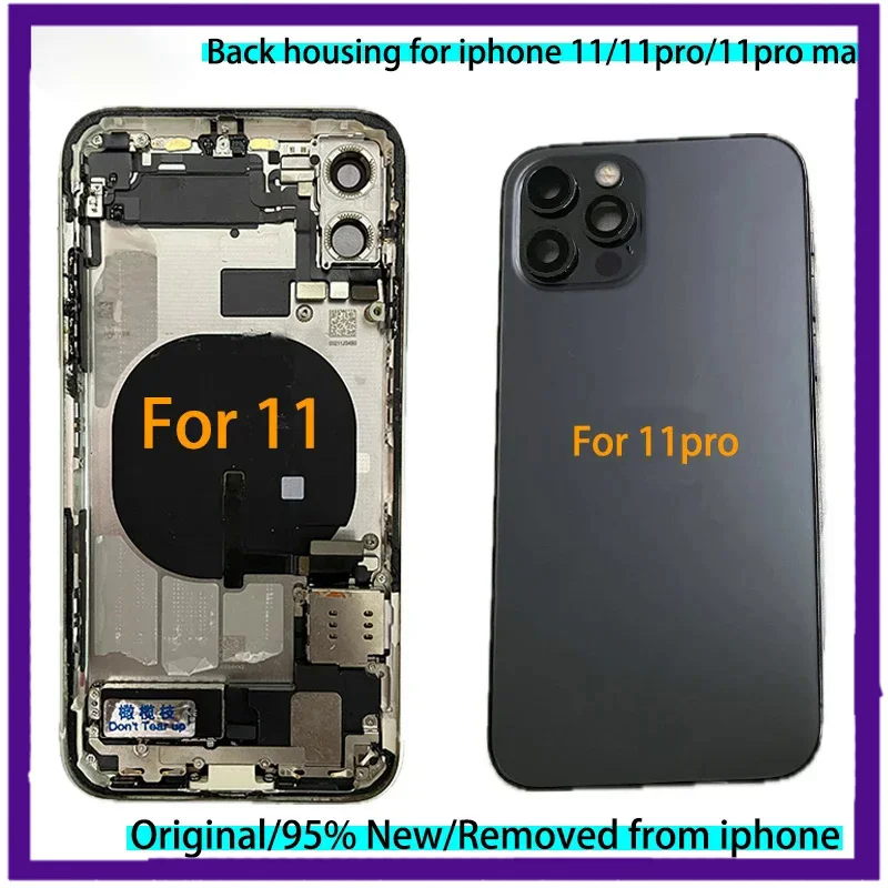 

Original back cover for iPhone 11/11pro Max housing , full assembly replacement with SIM tray/scews