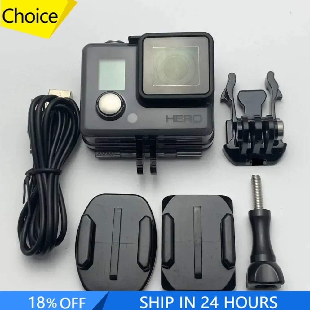 Original FOR GoPro Hero  Action Camera with Base Adhesive Data Cable Screw