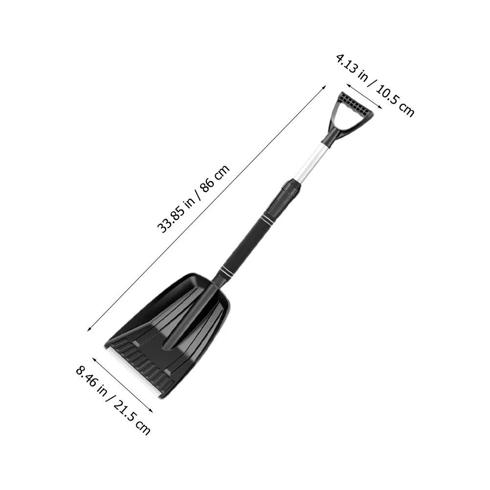 Lightweight Retractable Snow Shovel for Vehicle Windshield Snow Removal Efficient Ergonomic Design Outdoor Winter Driving Tool