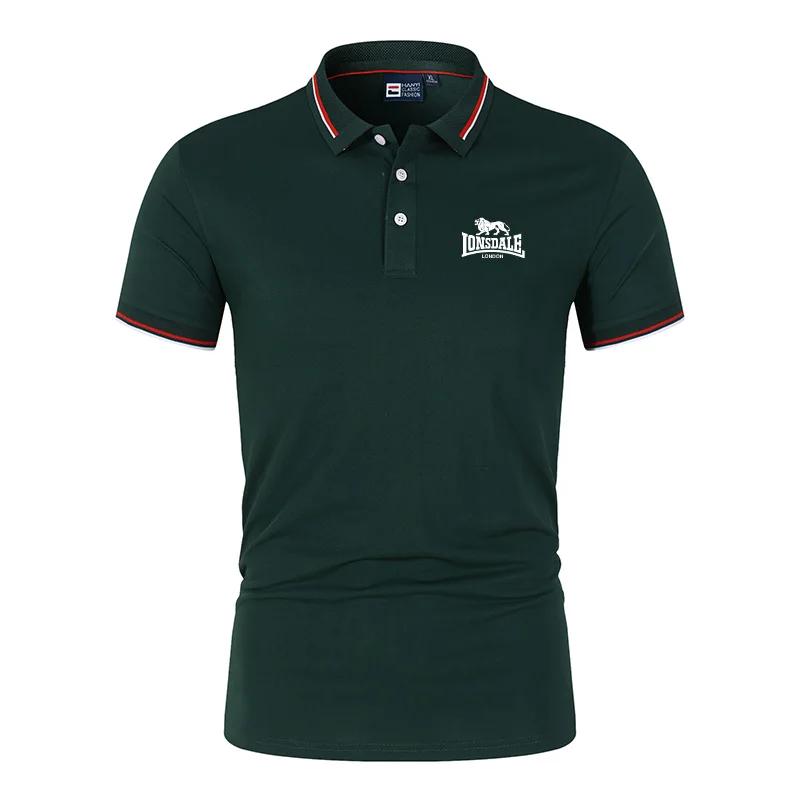 Polo à manches courtes pour hommes, séchage rapide, confortable et à la mode, sports d\'été, affaires, loisirs, nouveau, 343