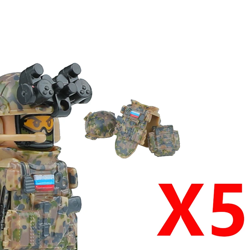 Militär Russland Spezialeinheiten SWAT Bausteine Deutscher KSK US Stadtpolizei Armee Angriffssoldat Figur Waffen Bausteine Spielzeug