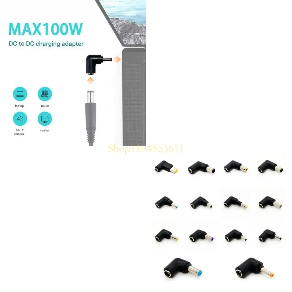 Best Seller 90 Degree Angled DC5.5mm Plug Converter For Notebook CCTV And More