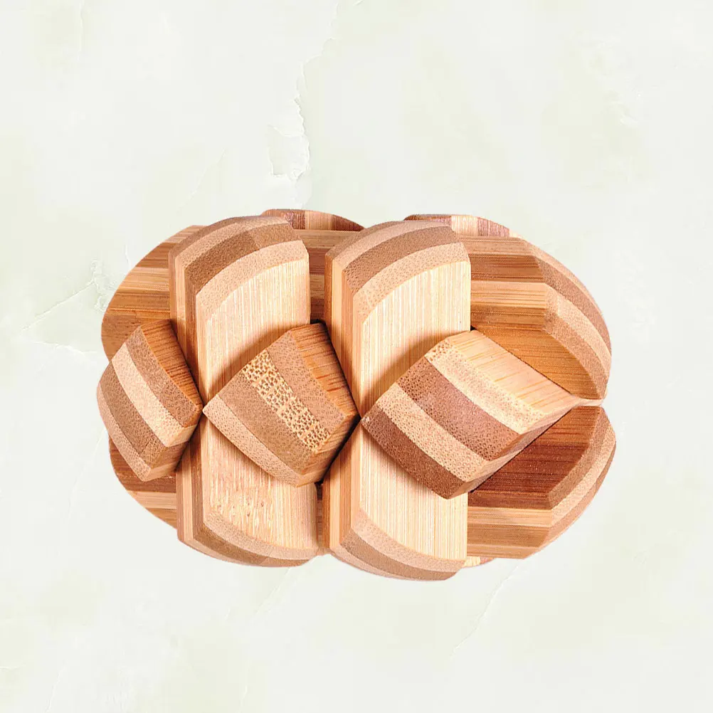 Luban ロック木製パズルエッグ 3D ボール IQ パズル頭の体操大人子供のための古典的なロック解除パズルゲーム