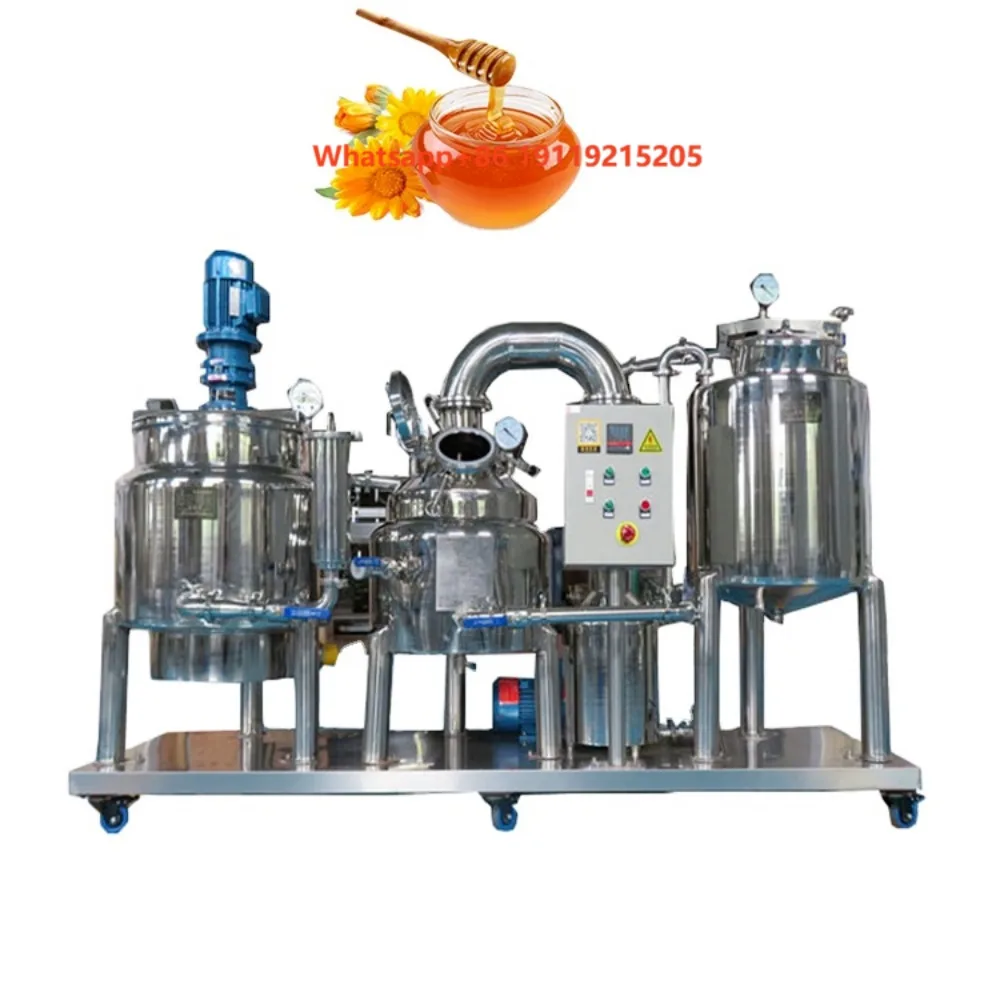 0.5t Automatic Honey Extractor Processing Equipment Stainless Steel Filter New Beekeeping Suitable Motor Including Warranty