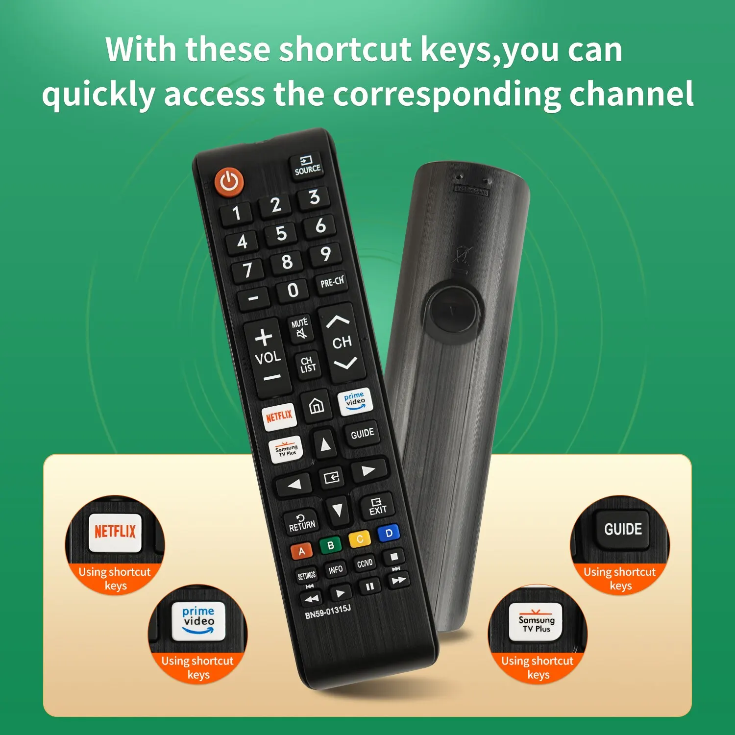 Replacement Remote BN59 01315J For Samsung Smart TV UN43TU7000F UN50TU7000F UN55TU7000F UN58TU7000F UN58TU700DF UN65TU7000F