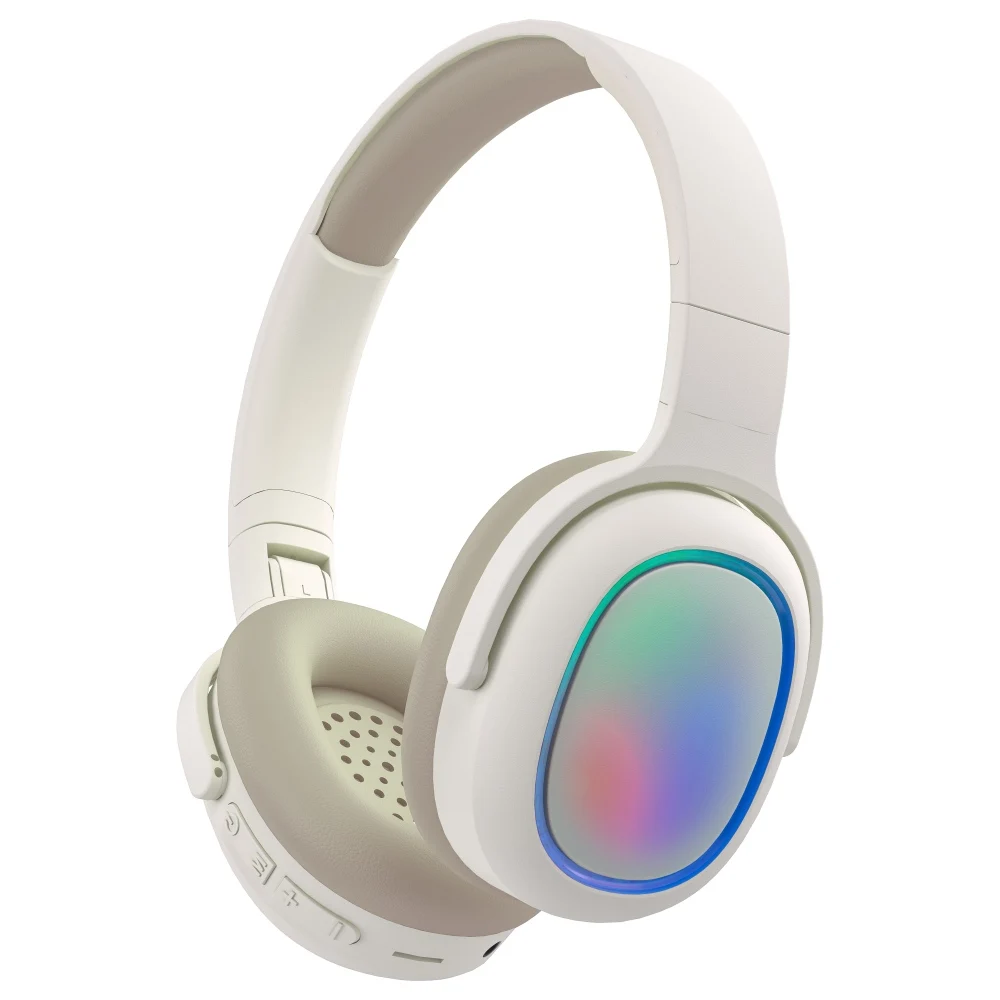 

ASY BS961 RGB Light Wireless Headphones Active Noise Cancellation TF/AUX Support Strong Bass Long Battery Hi-Fi Sound