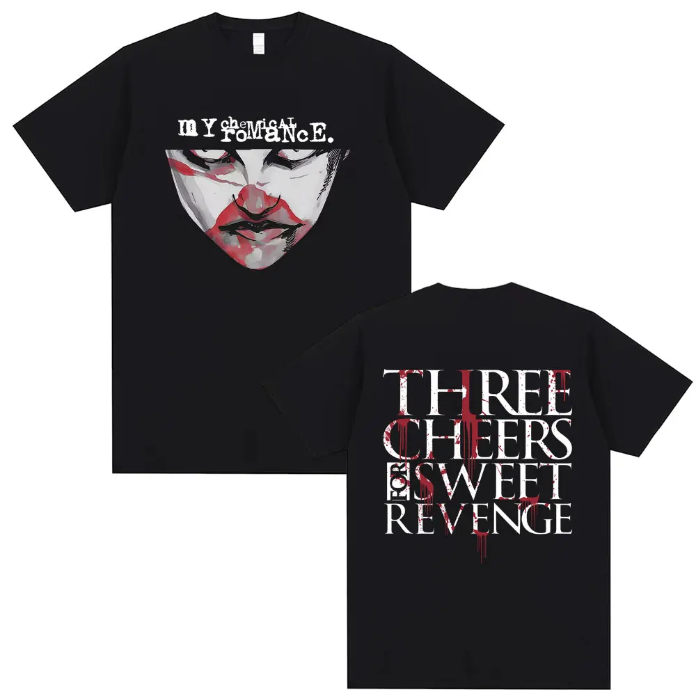Famous My Chemical Romance Punk Emo Band Graphic T-shirts Gothic Rock Street Tshirt Vintage T