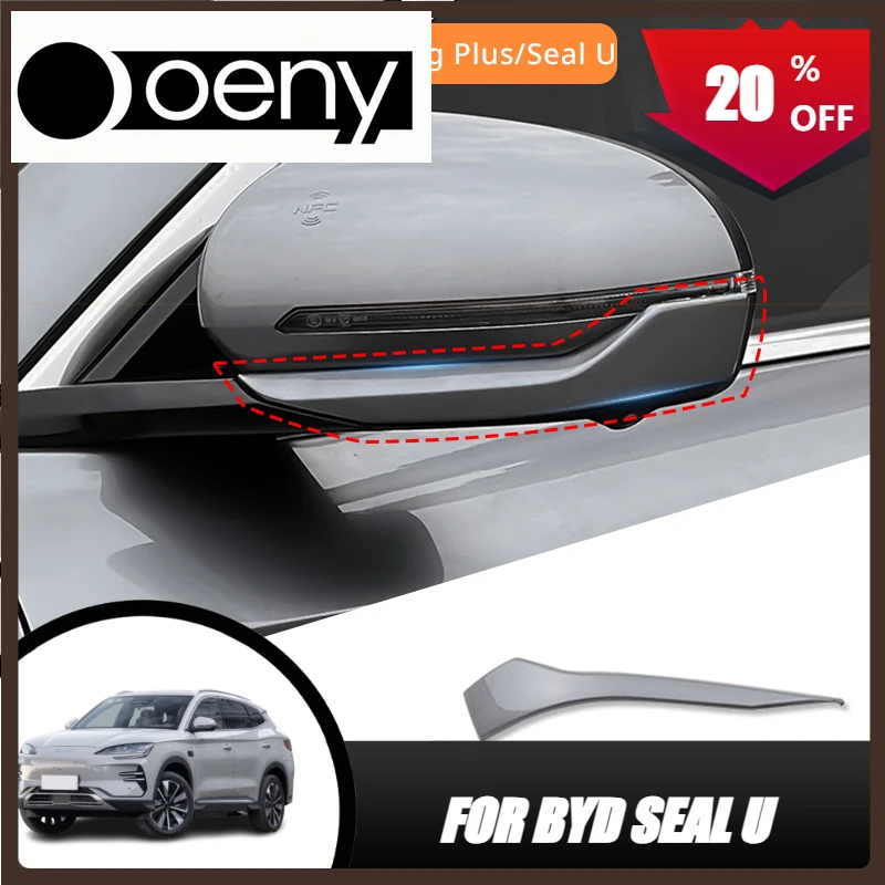 

Fit For Byd Song Plus Seal U Dmi Ev 2020-2025 Car Rearview Mirror Anti-collision Strip Anti-scratch Decorate Protection Strip 2