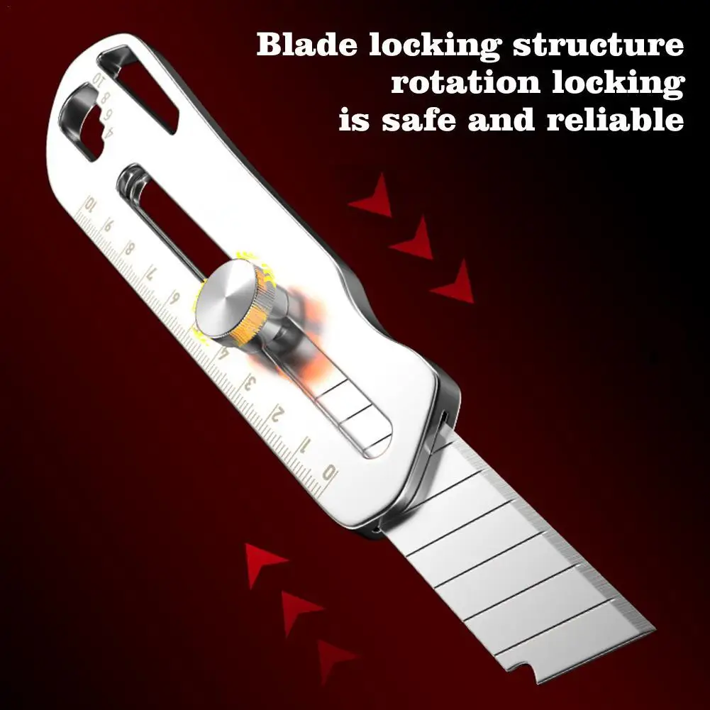 Heavy Duty Multifunctional All Steel Thickened Large Art Knife Wallpaper Paper Cutting Holder Stainless Steel Art Knife Art Tool