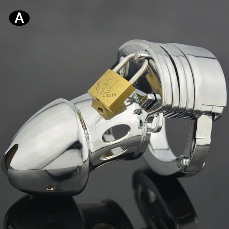 Adjustable Card Ring Metal Chastity Cage Penis Cover Male Chastity Device Cock Lock Bird Bondage Cbt Sex Toys For Men CB6000 view 3