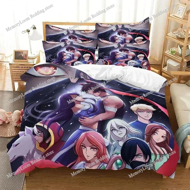 

Anime Series Popular Aphmau My Street Bedding Set Full/Queen Size Duvet Cover Pillowcase Kids Bedroom Decor Soft Set Luxury Gift