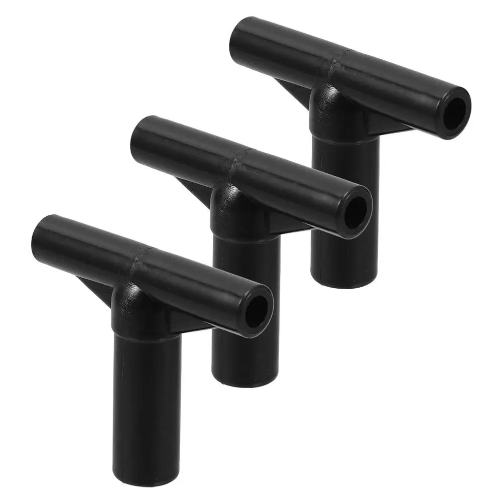 

Комплект из 3 черных Т-образных соединителей для батута, пластиковые стабильные муфты для стойки, устойчивые к погодным условиям, для ремонта и безопасности каркаса батута