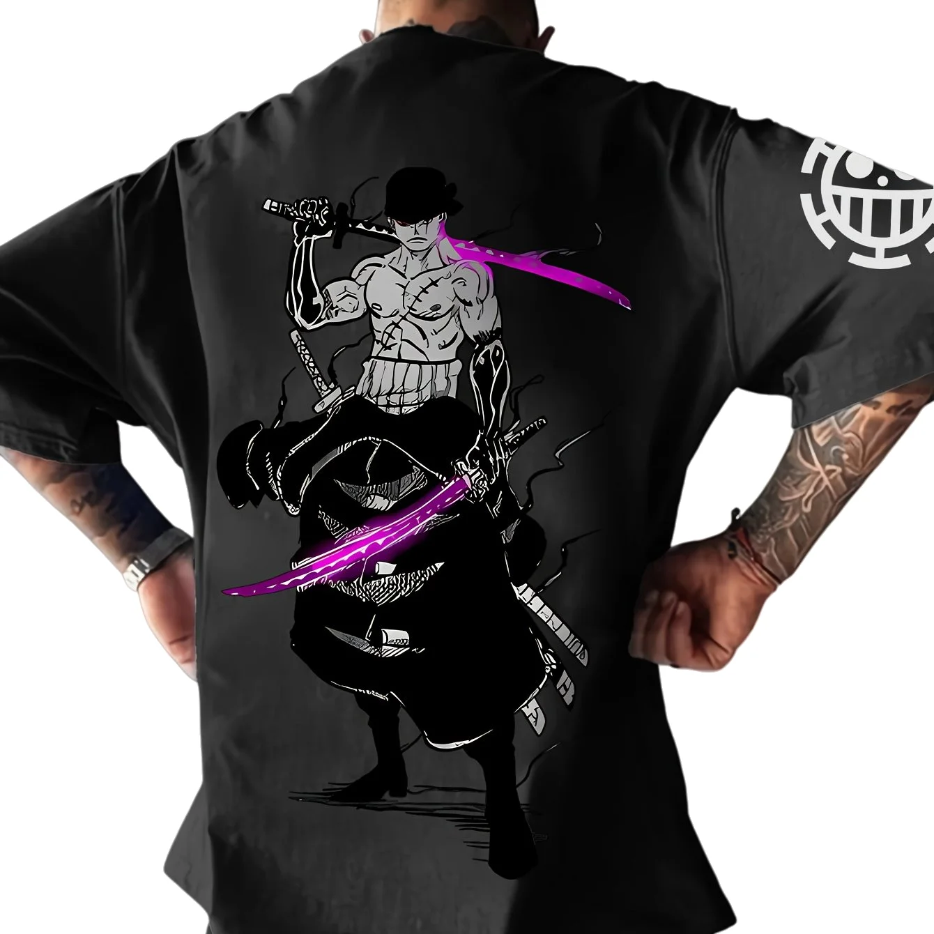 

ONE PIECE Japanese Anime Roronoa Zoro Men's Women's Printed T-shirt 2025 Summer New Hot Selling Casual Cotton T-shirt
