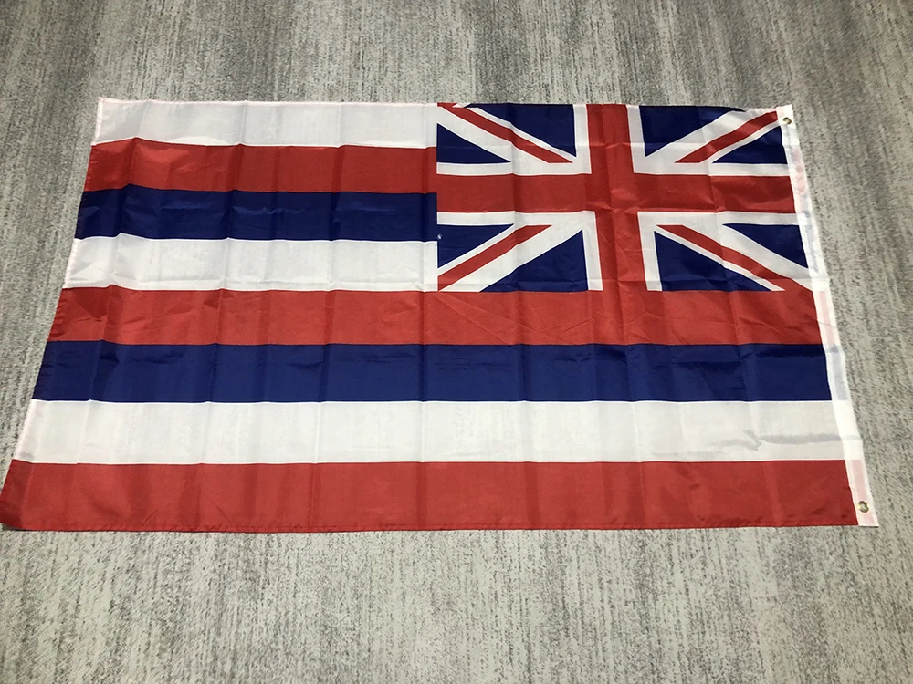 Hawaii flag 90x150cm 3x5fts double penetration polyester hanging banner Hawaiian Flags National Flag for decoration banner