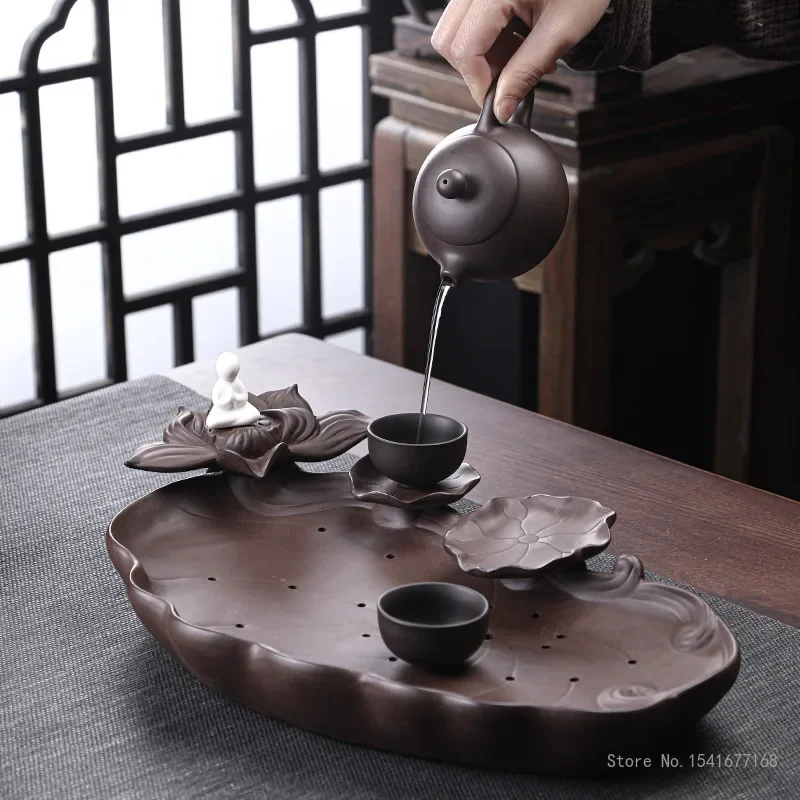 

Zisha tea tray bottom support dry tea table