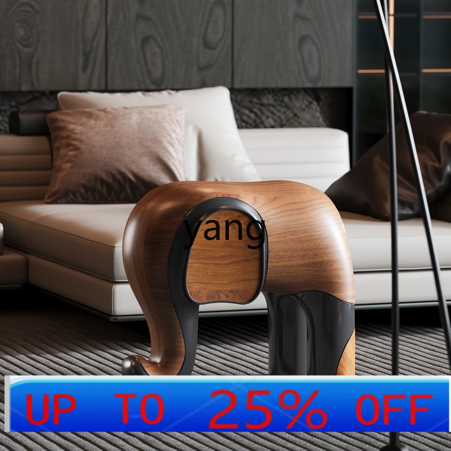 Lhh home shoe changing stool light luxury high sense