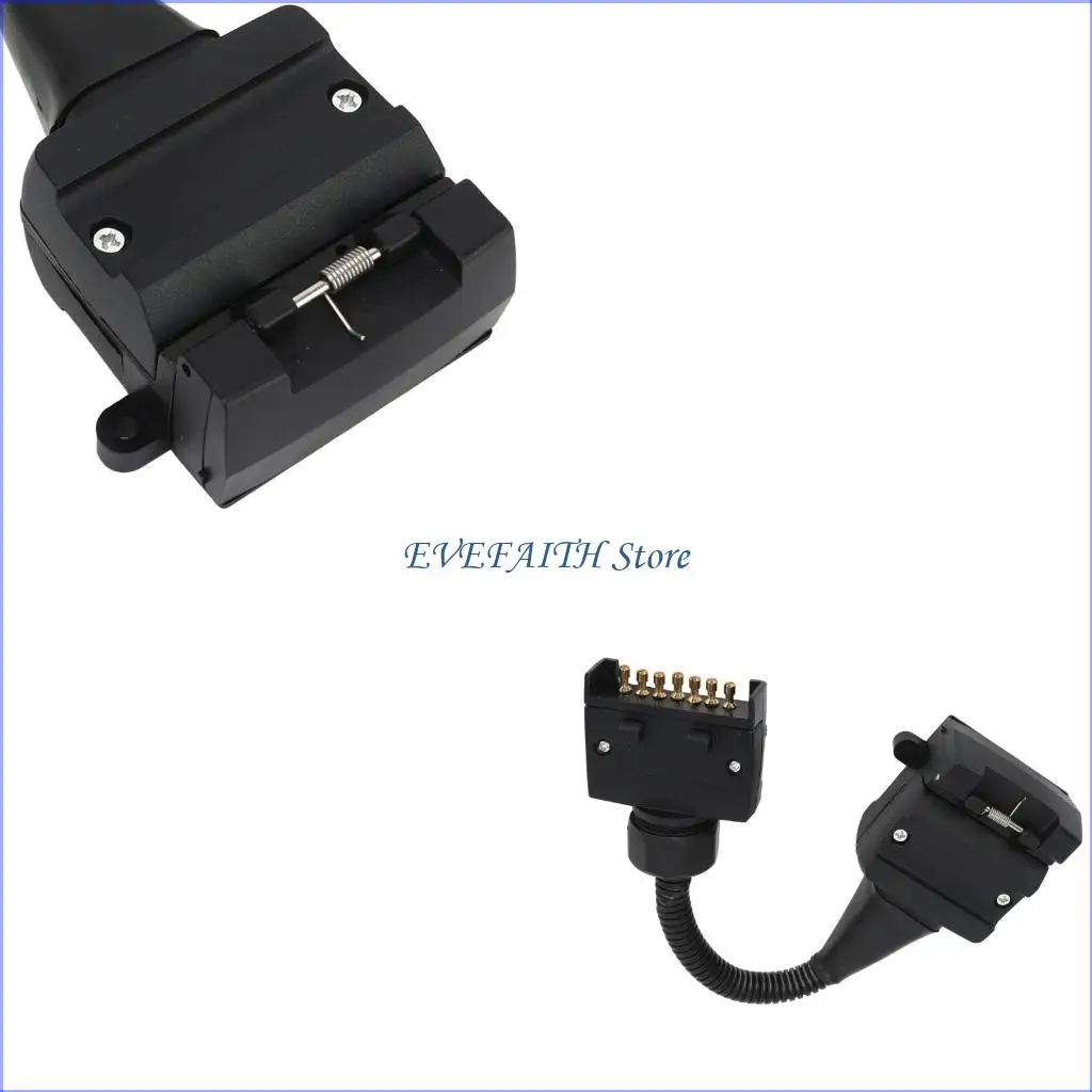 

124B ABS 7 To 12 Pin Trailer Extension Cable For Auto Trailer Camping Vehicle Towing