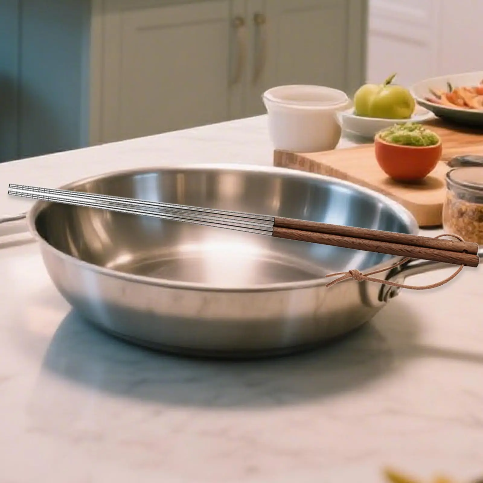 Palillos extra largos para cocinar, estilo japonés, coreano y chino, de 16 pulgadas, para picnics, restaurantes, barbacoas, regalos y reuniones familiares.