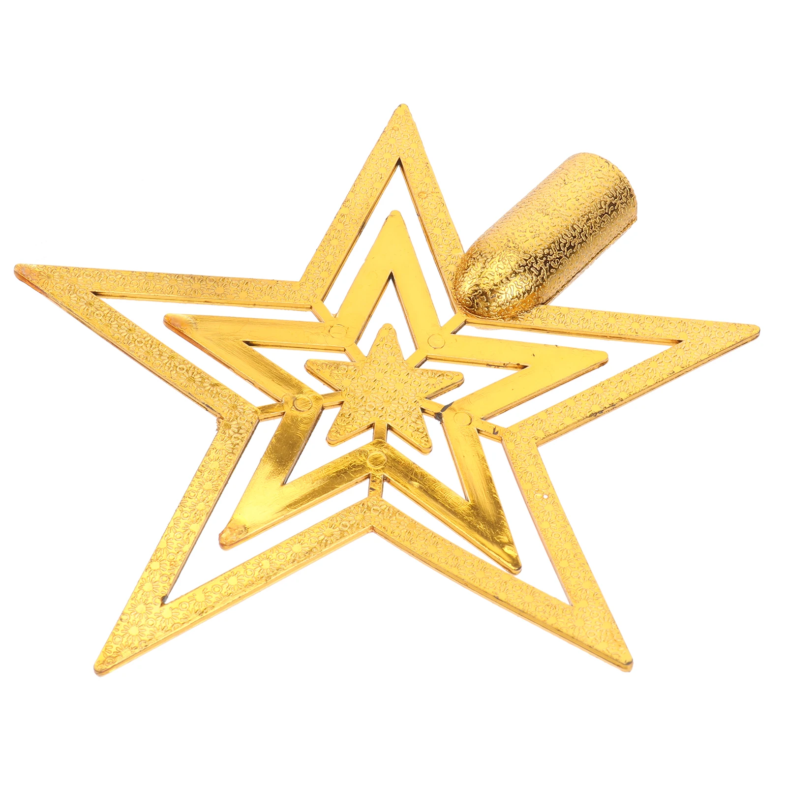 

15 Cm Christmas Tree Topper -Pointed Lightweight Decoration Lovely Bright Treetop Ornament Holiday Party Festival