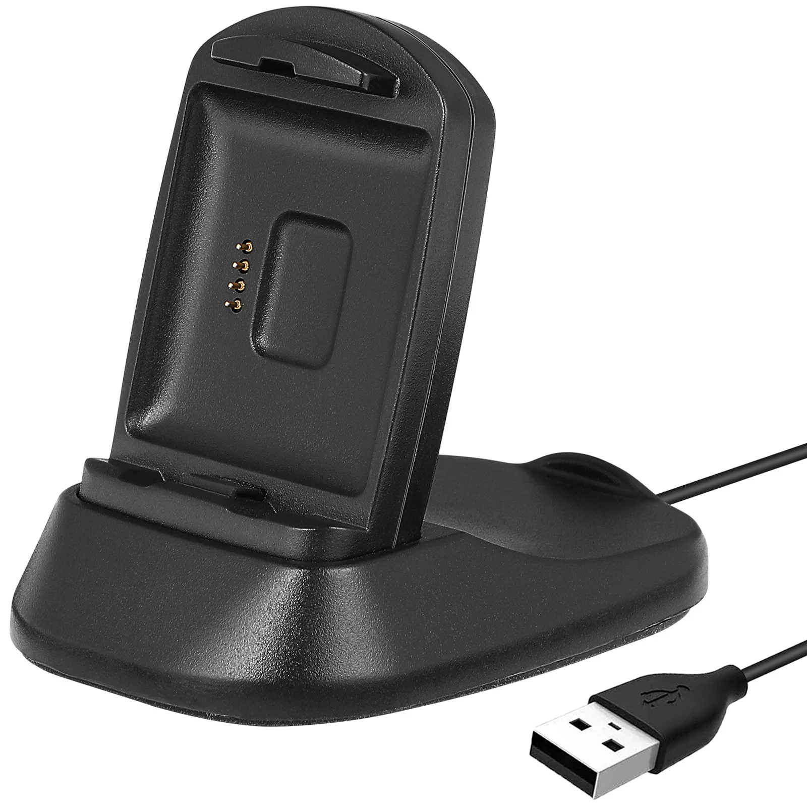 Base de estação de suporte de carregamento com cabo USB compatível com Fitbit Blaze Series Smart Watch