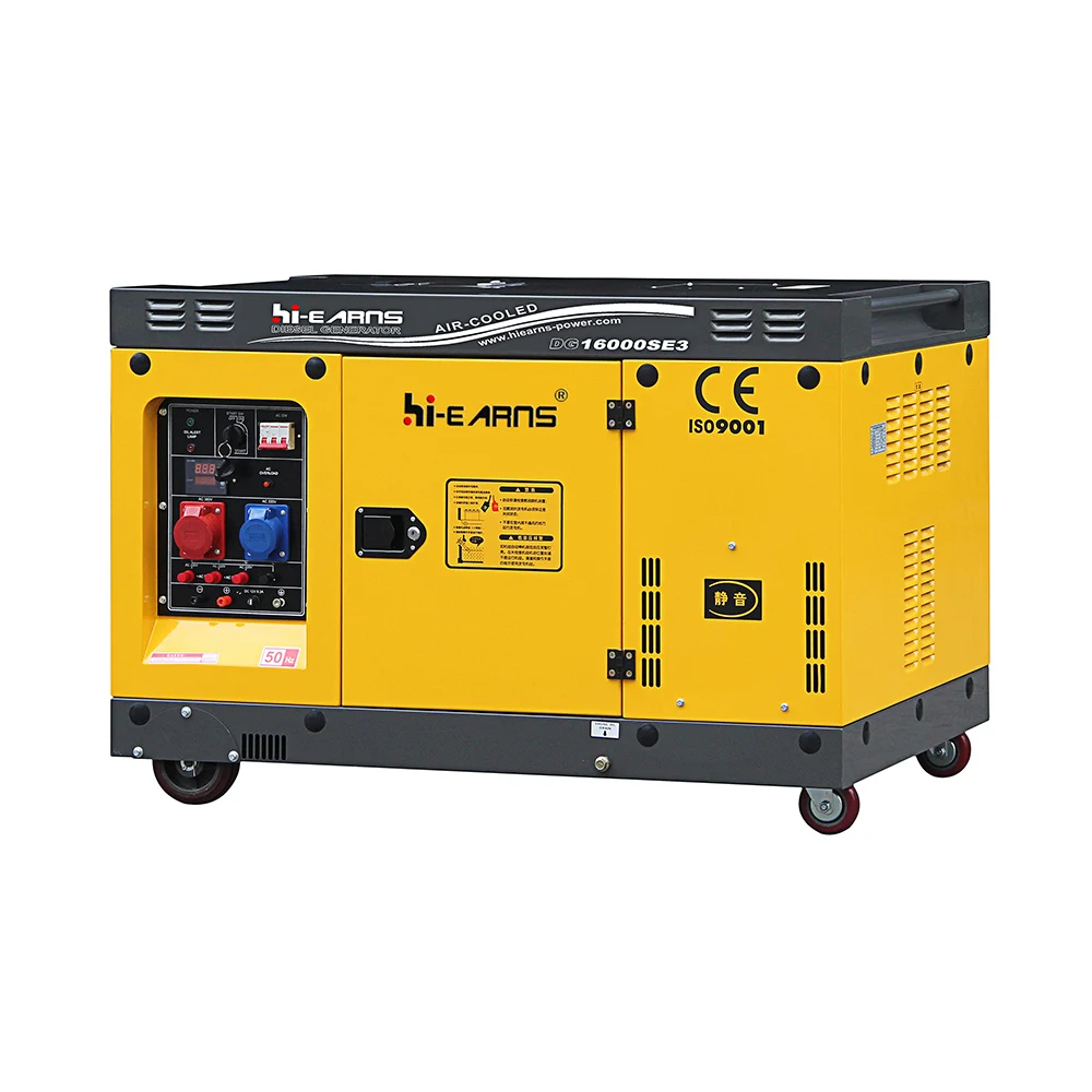 Best price 12KW 15KVA twin cylinder v type 2V98 single phase silent type air cooled die·sel generator