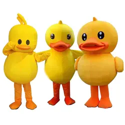 New Yellow Duck Mascot Costume Cartoon Character Cosplay Costume Carnival Festival Dress Outfit Adult Gift for Birthday Party