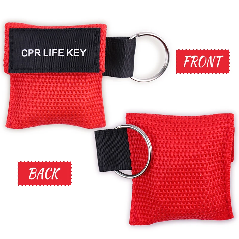 5/10 Pack Disposable CPR Mask with One-Way Valve Emergency Resuscitator First Aid CPR Face Shield for Survival & Outdoor Rescue view 6