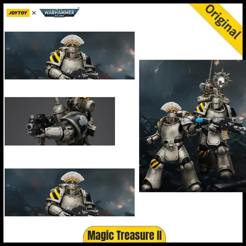 【JOYTOY】Warhammer 40K The Horus Heresy Iron Warriors MKIII Tactical Sergeant Legionary with Nuncio-vox 1/18 Action Figure Toy
