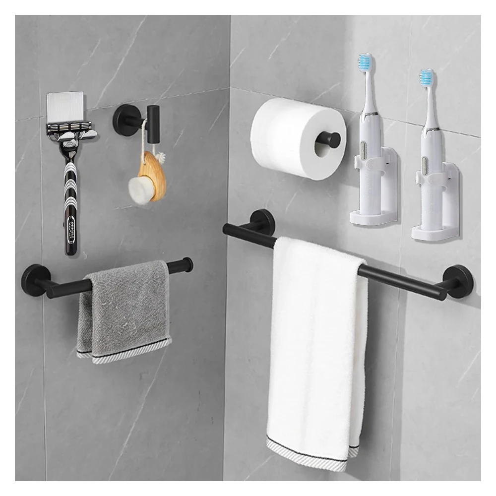 Self Adhesive Toilet Paper Roll Holder Wall Mount SUS304 Stainless Steel No Punching Towel Roll Dispenser for Bathroom Kitchen