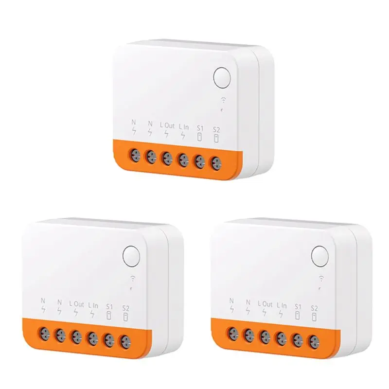 3PCS Ewelink Wi-Fi Smart Switch Two-Way Control Smart Home Module Voice Remote Control For Alexa Google Assistant-A20R