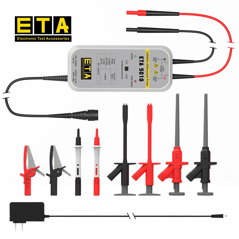 

ETA5010 100MHz 1300V Isolation probe voltage differential oscilloscope probes