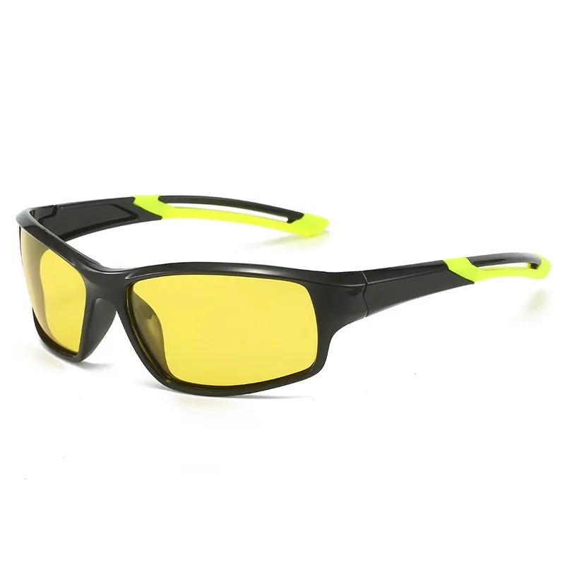 PC Polarized TAC Sunglasses UV400 Yellow Lens For Men Women Sports Cycling Glasses Night Vision Outdoor Driving Eyewear