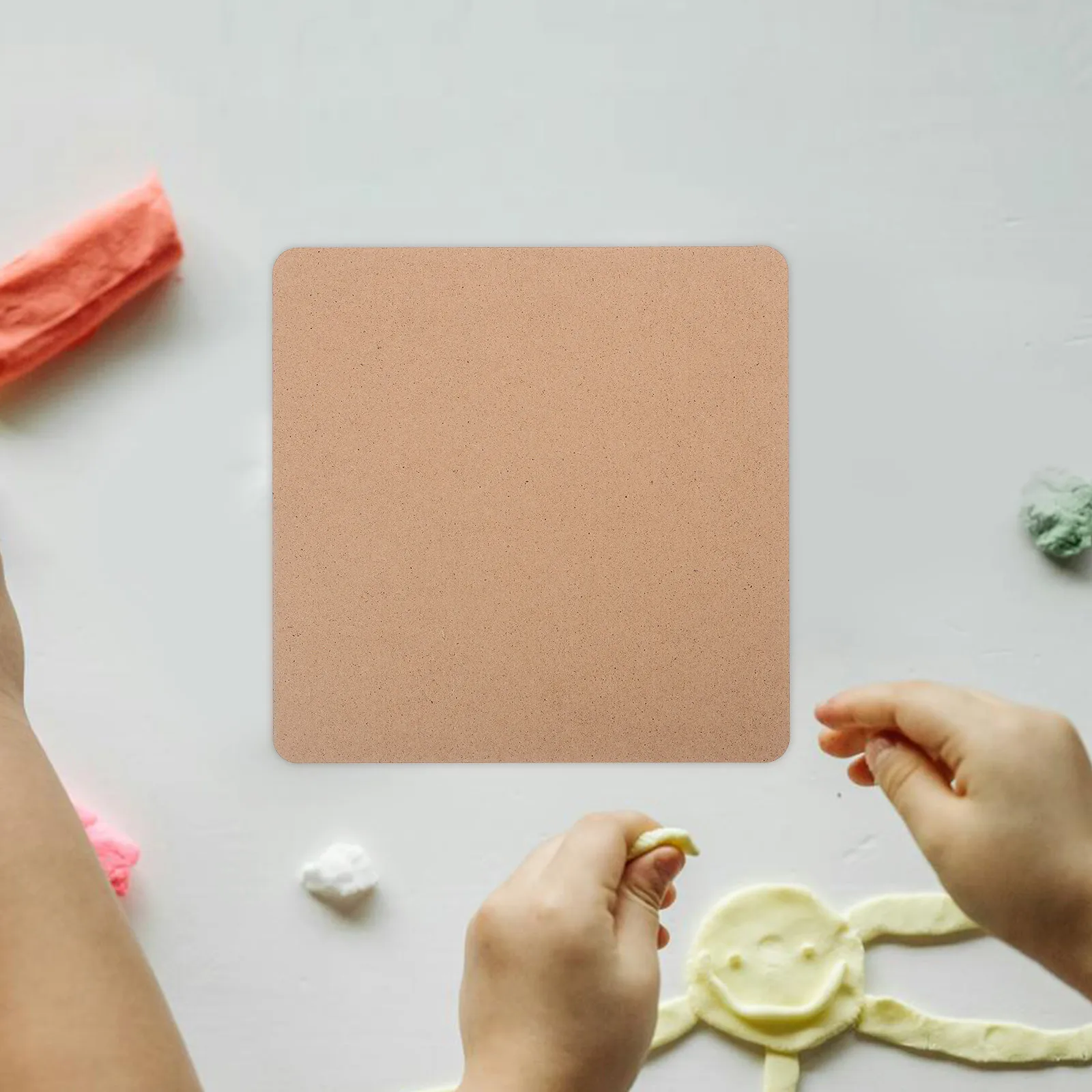 10Pcs Clay Board Wooden Wedging Board for Pottery DIY Craft Projects Natural Blank Wood Base for Sculpting Coloring Painting Art