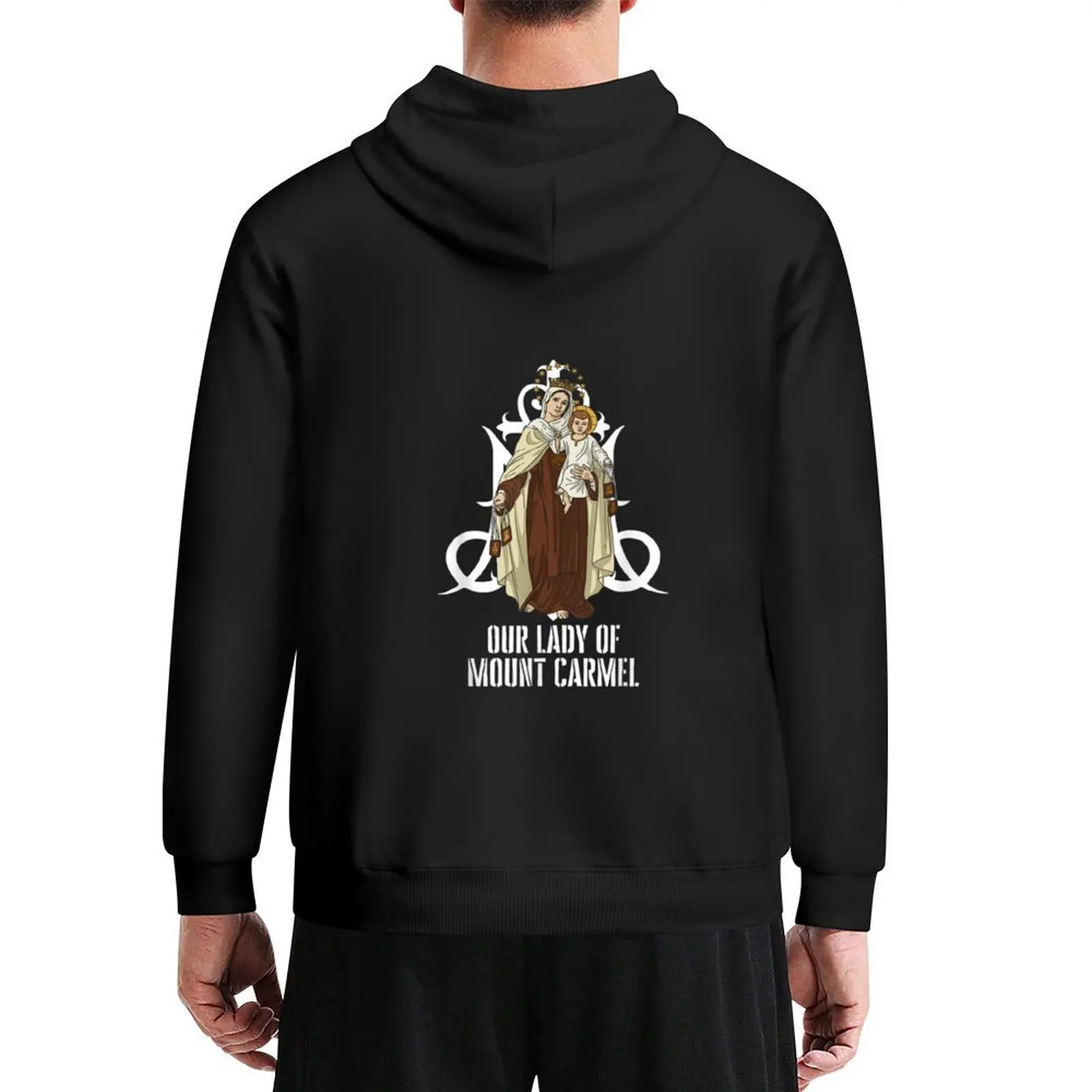 

Our Lady Of Mount Carmel Marian Catholic Hoodie men's winter sweater men wear winter clothes hoodies for men high quality