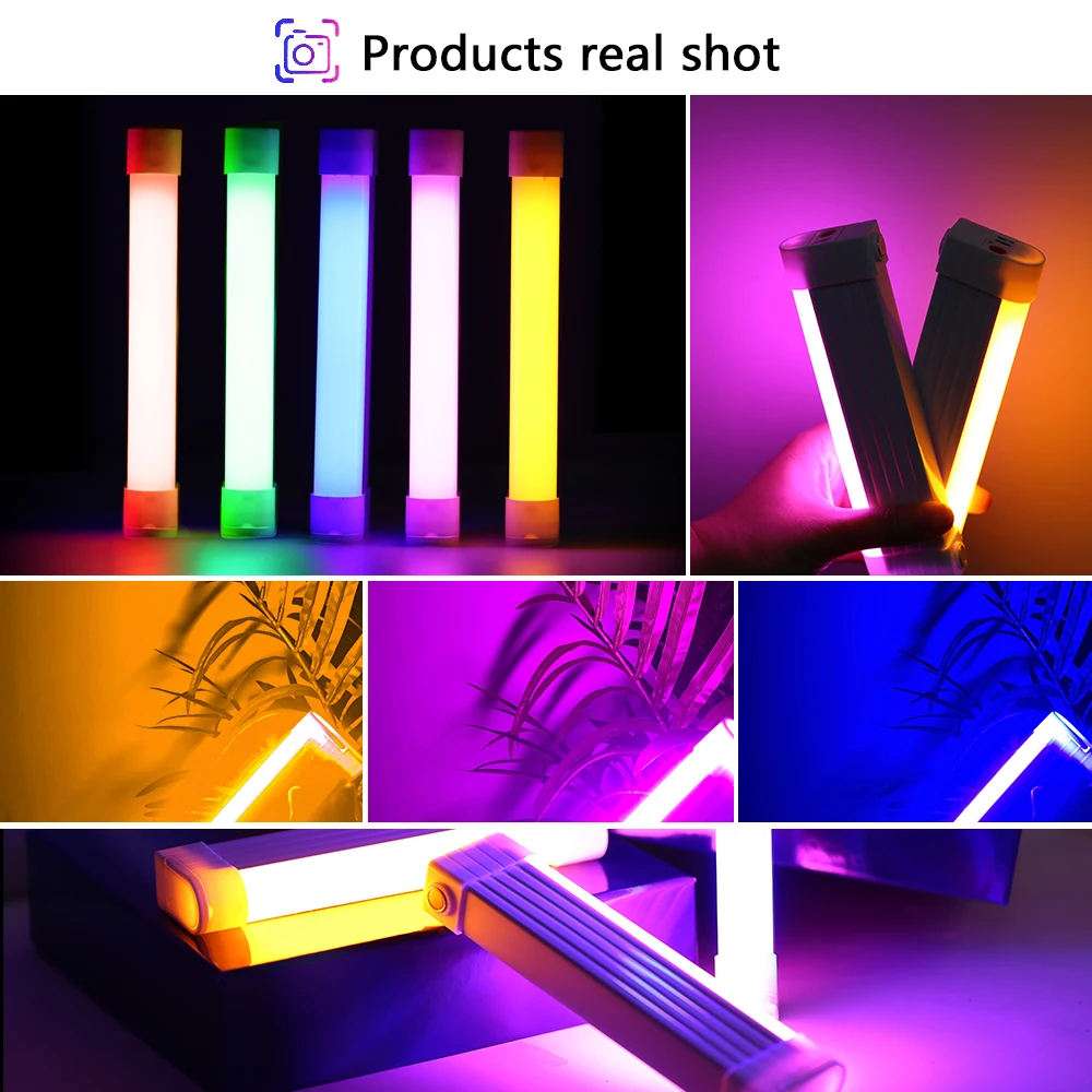Handheld LED Fill Light Tube USB 5V Rechargable LED Video Light Wand Flash Light For Photography Wand Colorful Selfie Lamp