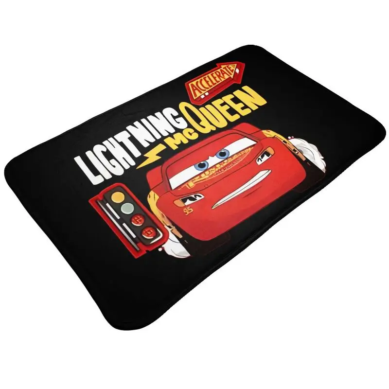 Custom Cars Lightning Mcqueen Front Floor Door Entrance Mats Indoor Bathroom Kitchen Doormat Living Room Carpet Rug