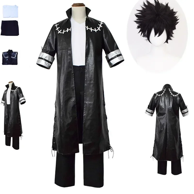 

Anime My Hero Academia Dabi OCHACO URARAKA Cosplay Costume Full Set Men Women Jacket Coat T Shirt Wigs Halloween