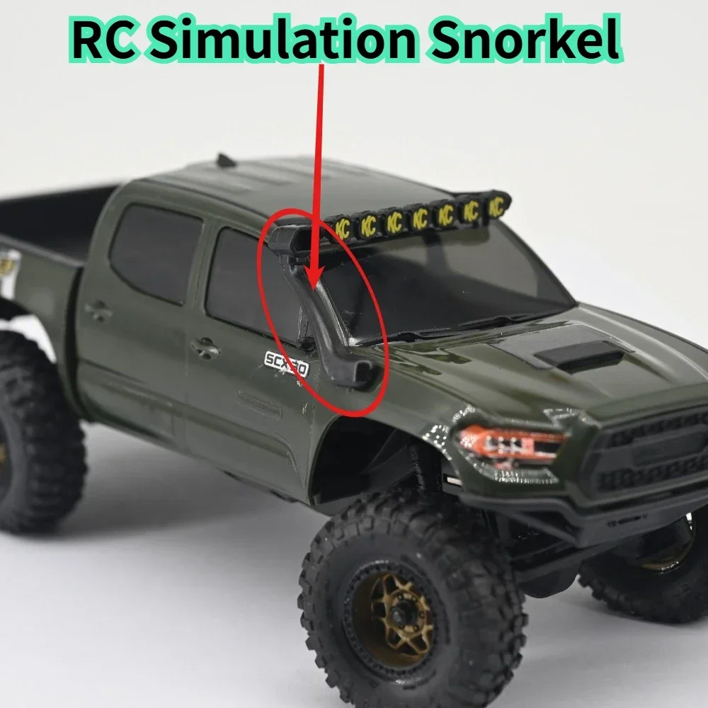 Safari Simulation Snorkel For Axial SCX30 1/30 RC Crawler Injection Molde Non 3D Printed Custom Size Offroad Upgrade Spare Parts