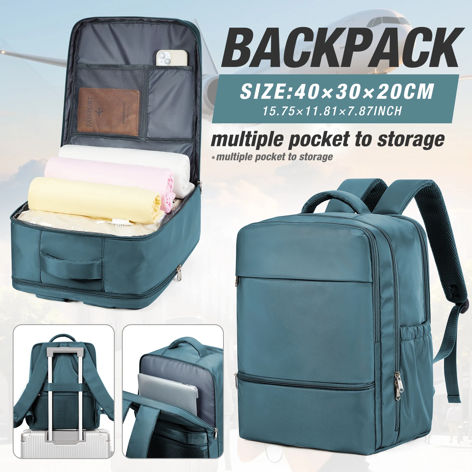 

Рюкзак Ryanair 40x30x20, сумка для кабины, дорожный рюкзак для мужчин и женщин, ручная кладь, рюкзак для ноутбука, рюкзак-сумка, сумка-кабина