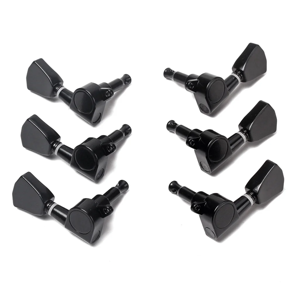 

3 L3R Guitar Hooks Bass Machine Heads Black Tuner Peg Banjo Tuning Key Electric