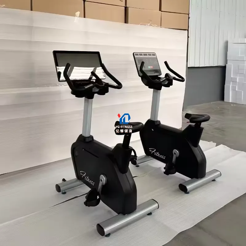

Commercial Gym Equipment Fitness Indoor LED Upright Bike Commercial Upright Bike for Club Upright Bike