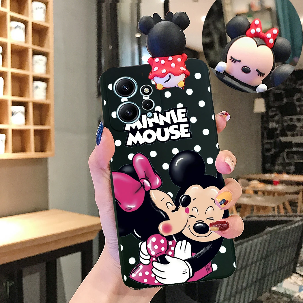 Cartoon 3D Minnie Mickey Case For Samsung Galaxy A54 A34 A52 A32 A04S A05S A51 A14 A13 A21S A20S A22 A23 A24 A22 A25 A20 A22 A55