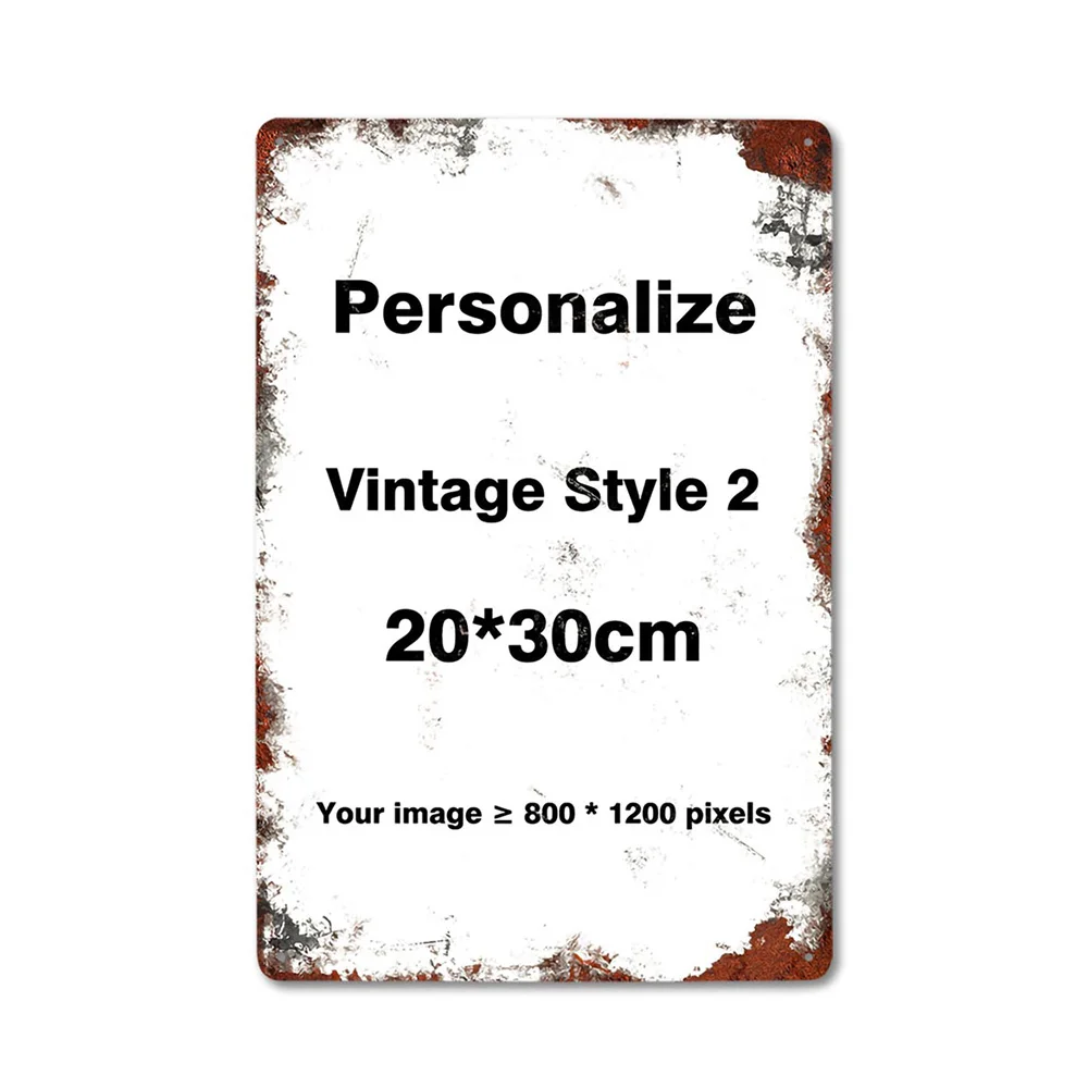 Aangepaste metalen blikken bord Vintage Wall Art Poster Personaliseer kamerdecoratie, Dropshipping groothandel gepersonaliseerd cadeau gratis ontwerp
