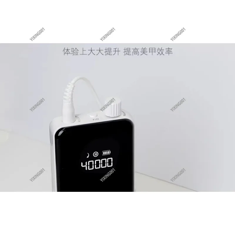 Professional Rechargeable Nail Drill - Brushless Pen Type Cuticle Remover Dead Skin Callus Removal for Salon Use
