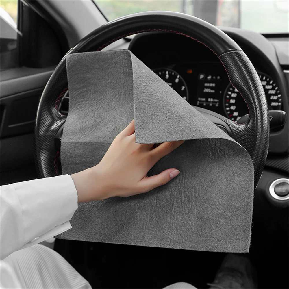 5pcs Cleaning Cloth Microfiber Surface Instant Polishing Household Cleaning Cloth For Glass Windows Mirrors Car